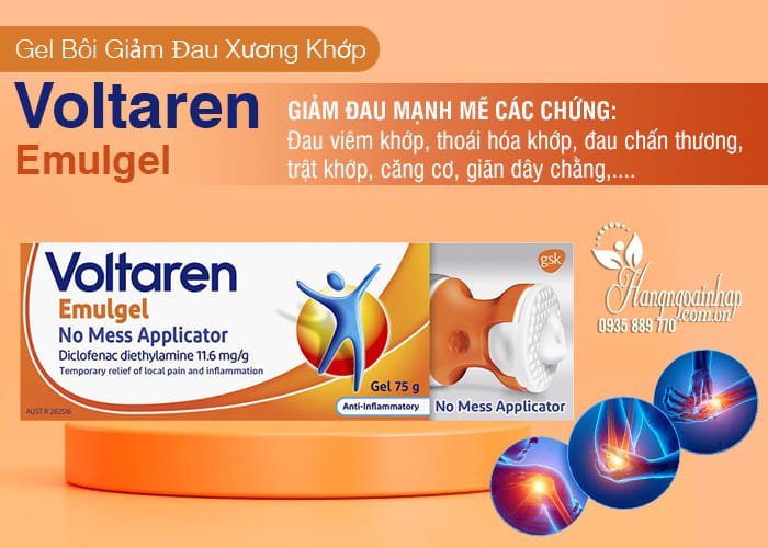 Gel bôi giảm đau xương khớp Voltaren Emulgel 75g Thụy Sĩ 5