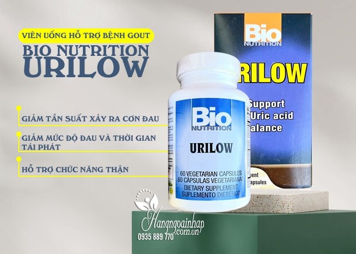 Hỗ trợ xương khớp Viên uống hỗ trợ bệnh gout Urilow Bio Nutrition của Mỹ 3 Viên uống hỗ trợ bệnh gout Urilow Bio Nutrition của Mỹ 5