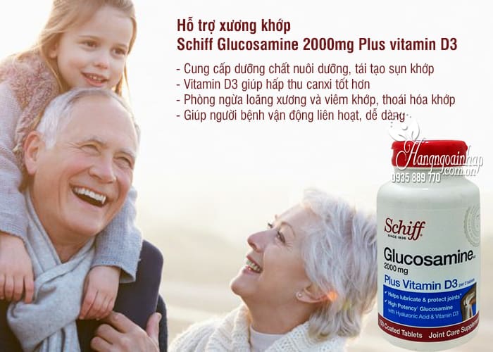 Schiff Glucosamine 2000mg Plus vitamin D3 150 Viên Của Mỹ 1