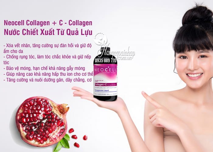 Neocell Collagen + C - Collagen Nước Chiết Xuất Từ Quả Lựu 9