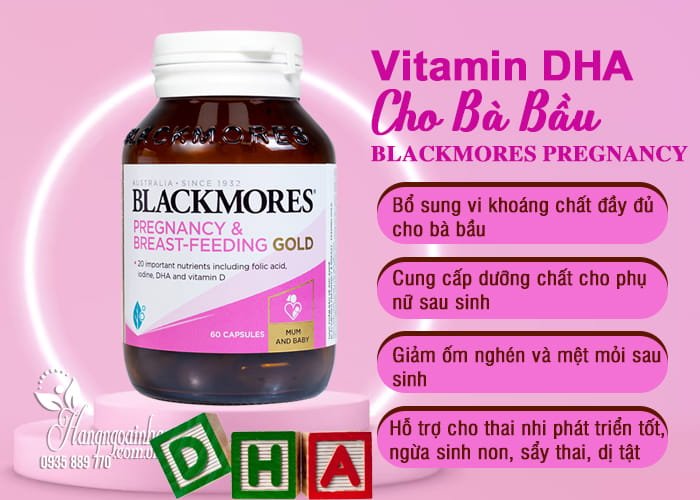 Vitamin DHA Cho Bà Bầu Blackmores Pregnancy 60 Viên 4 Vitamin DHA Cho Bà Bầu Blackmores Pregnancy 60 Viên 8