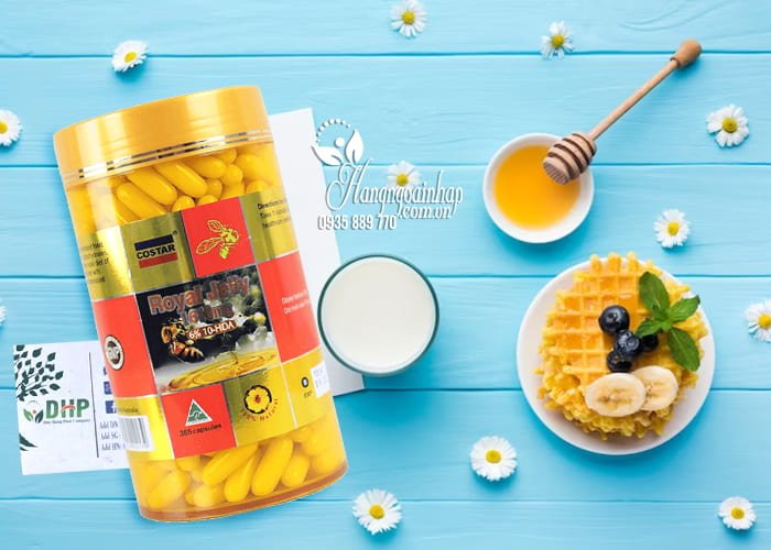 Sữa Ong Chúa Úc Costar Royal Jelly 1610mg 365 Viên - Chống lão hóa 4 Sữa Ong Chúa Úc Costar Royal Jelly 1610mg 365 Viên - Chống lão hóa 0