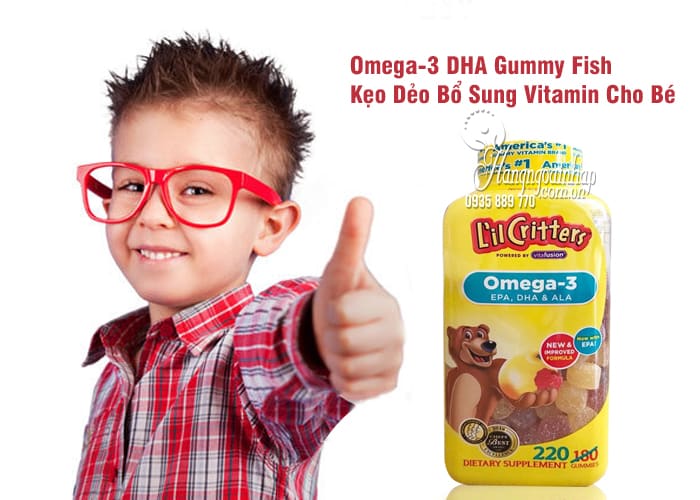 Omega-3 DHA Gummy Fish Kẹo Dẻo Bổ Sung Vitamin Cho Bé 3 Omega-3 DHA Gummy Fish Kẹo Dẻo Bổ Sung Vitamin Cho Bé 3
