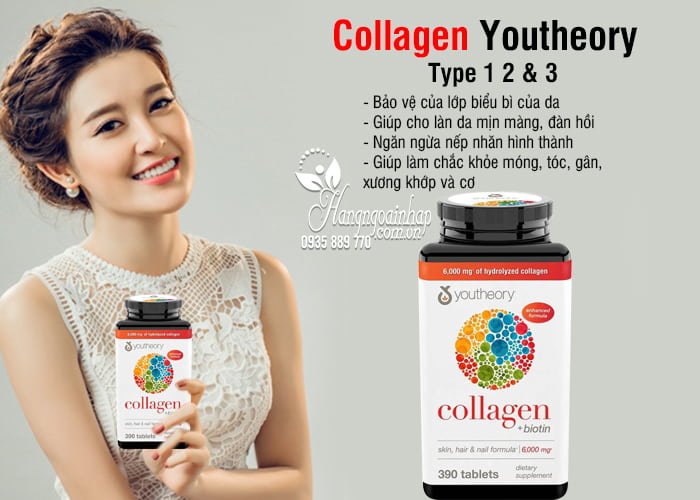 Collagen Youtheory Type 1 2 & 3 390 Viên mẫu mới Của Mỹ-Collagen Không Biến Tính 3 Collagen Youtheory Type 1 2 & 3 390 Viên mẫu mới Của Mỹ-Collagen Không Biến Tính 8