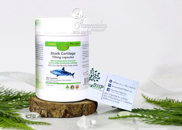 Hỗ trợ xương khớp Sụn Vi Cá Aussia Pharma Shark Cartilage 750mg 365 Viên 4 7967a11248a1a2fd743501d3179f795e