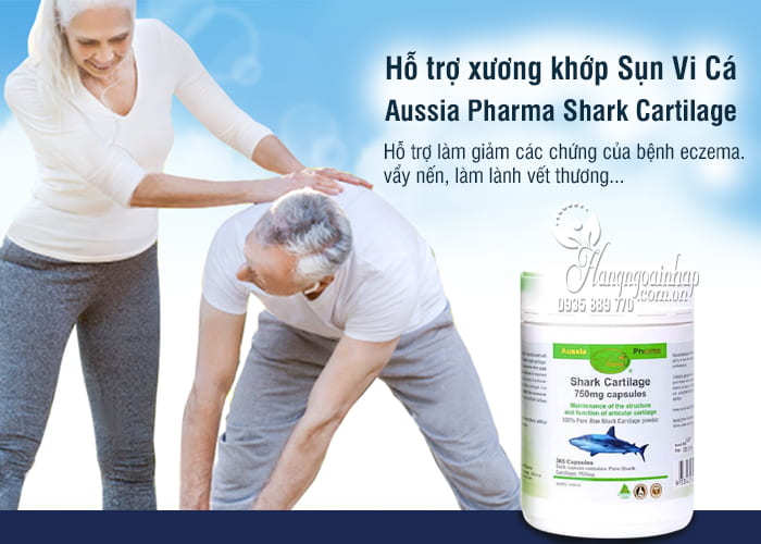 Hỗ trợ xương khớp Sụn Vi Cá Aussia Pharma Shark Cartilage 750mg 365 Viên 2 7e8eb3c88ae33643b6b69e228e4b6e3c