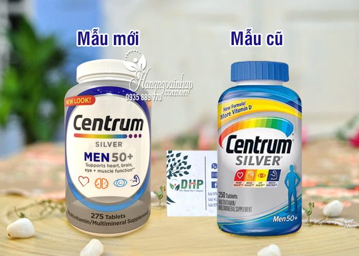 Thực phẩm chức năng Centrum Silver Ultra Mens 50+ 275 Viên Của Mỹ 2 Centrum Silver Ultra Men's 50+ 250 Viên