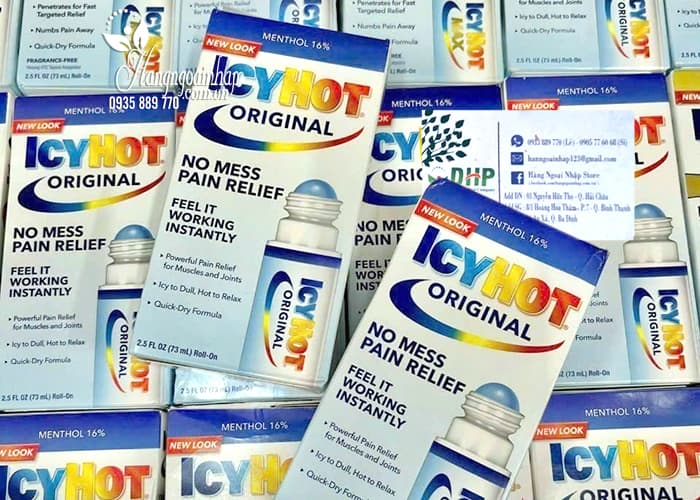 Hỗ trợ xương khớp Lăn giảm đau Icy Hot No Mess Pain Relief 73ml của Mỹ 4 Lăn giảm đau Icy Hot No Mess Pain Relief 73ml của Mỹ 00