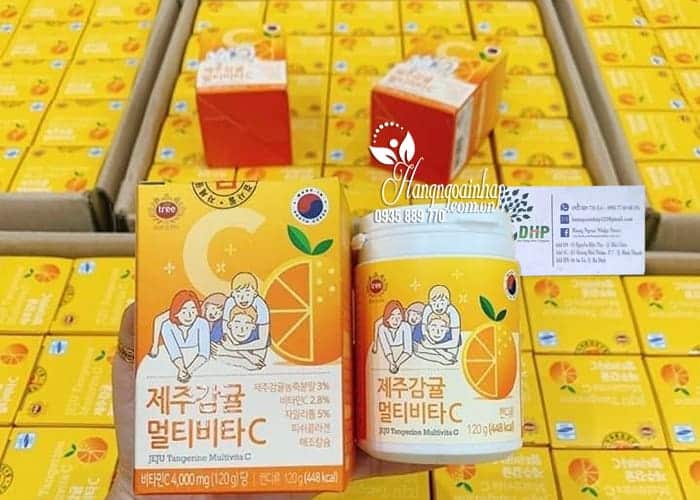 Viên ngậm Vitamin C Jeju Tangerine Multivita C 4000mg 120g 9