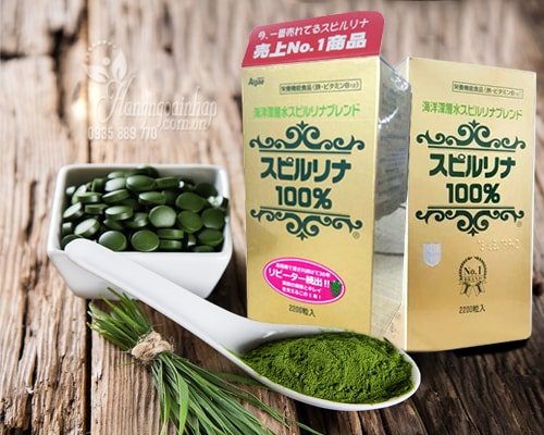 Tảo Xoắn Spirulina Nhật Bản - Tảo Biển Nhật Bản 2200 Viên 2 Tảo Xoắn Spirulina Nhật Bản 22000 viên