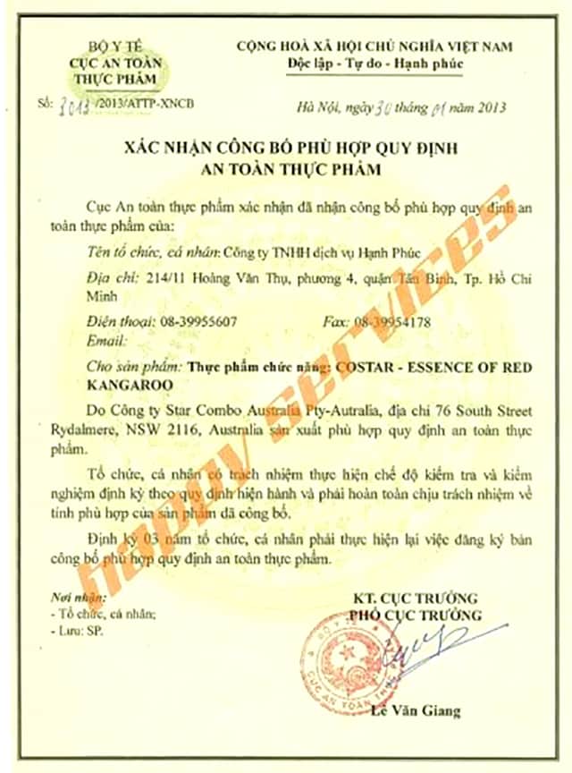 Thực Phẩm Tăng Sinh Lý Đàn Ông - Essence Of Red Kangaroo 2