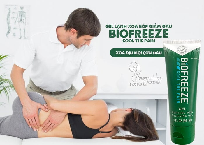 Hỗ trợ xương khớp Gel lạnh xoa bóp giảm đau Biofreeze Cool The Pain 89ml 2 Gel lạnh xoa bóp giảm đau Biofreeze Cool The Pain 89ml 2