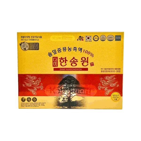 Tinh Dầu Thông Đỏ Chính Phủ Dami Hansongwon - 120 viên 2 Tinh Dầu Thông Đỏ Chính Phủ Dami Hansongwon - 120 viên 2