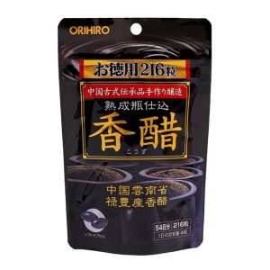 Thực phẩm chức năng Giấm Đen Dạng Viên Nhật Bản Orihiro 216 Viên, giảm cân an toàn