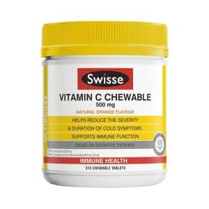 Thực phẩm chức năng Viên nhai Swisse Vitamin C Chewable 500mg 310 viên của Úc