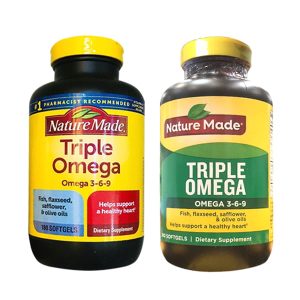 Thực phẩm chức năng Omega 3 6 9 Nature Made Của Mỹ - Triple Omega Hộp 180 Viên