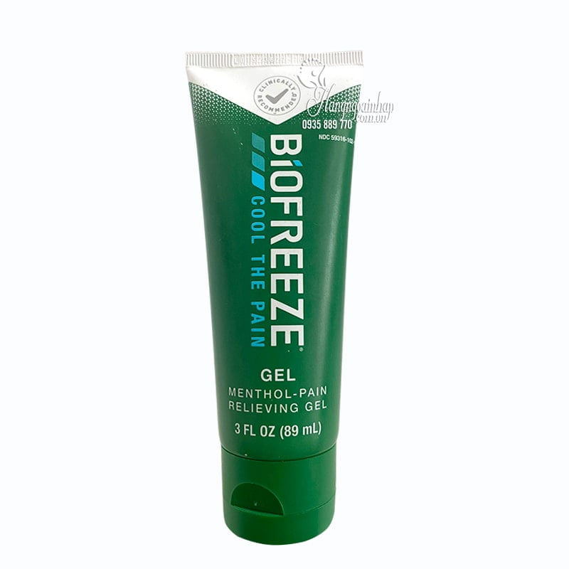 Hỗ trợ xương khớp Gel lạnh xoa bóp giảm đau Biofreeze Cool The Pain 89ml 1 Hỗ trợ xương khớp Gel lạnh xoa bóp giảm đau Biofreeze Cool The Pain 89ml
