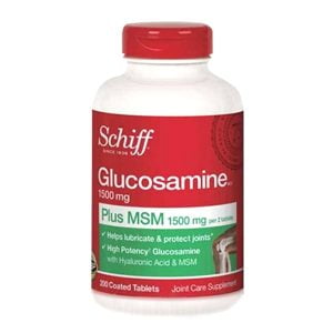 Hỗ trợ xương khớp Schiff Glucosamine 1500mg Plus MSM + Joint Fluid 200 Viên