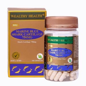 Hỗ trợ xương khớp Viên sụn cá mập xanh Wealthy Health Marine Blue Shark